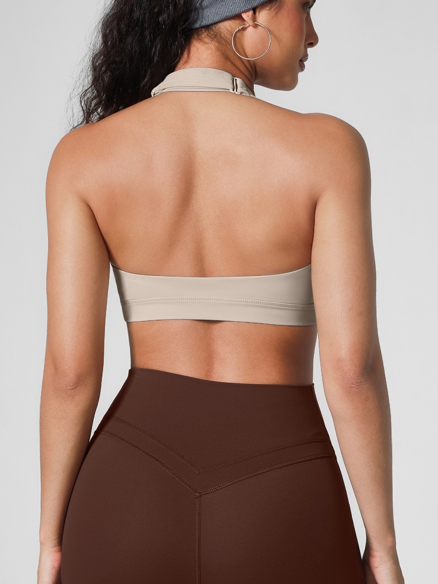 Square Neck Women Criss Cross Strap Sports Training Bra Top 2026