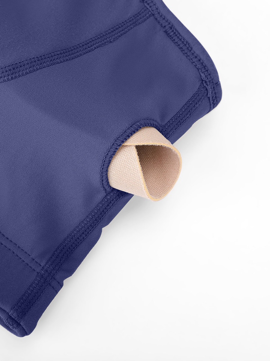 Women's Racerback Sports Bra Breathable Eco-Friendly Medium Support Pocket Front Zipper Guard Removable Gym