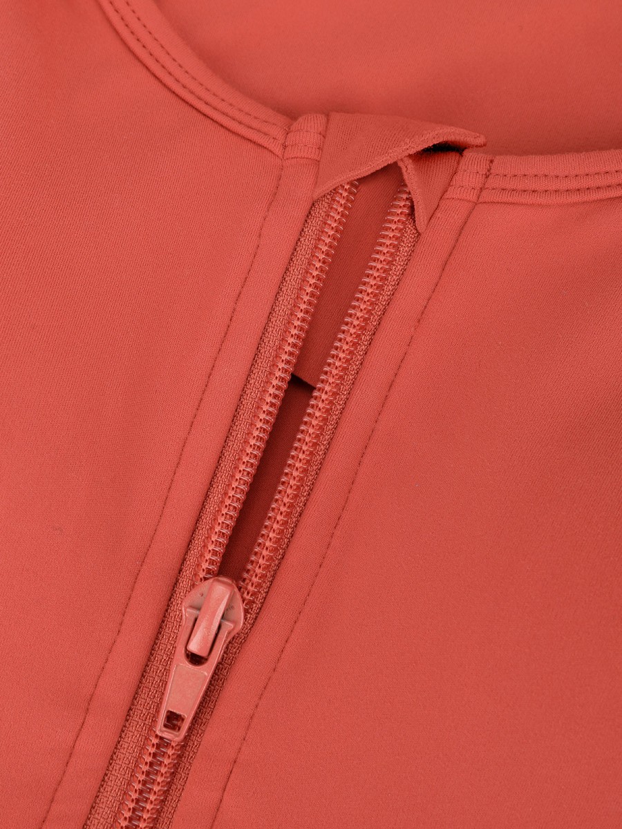 Active High Impact Sports Bra Breathable Eco-Friendly Zipper Gym Bra Girls Street Sports Bra with Pocket