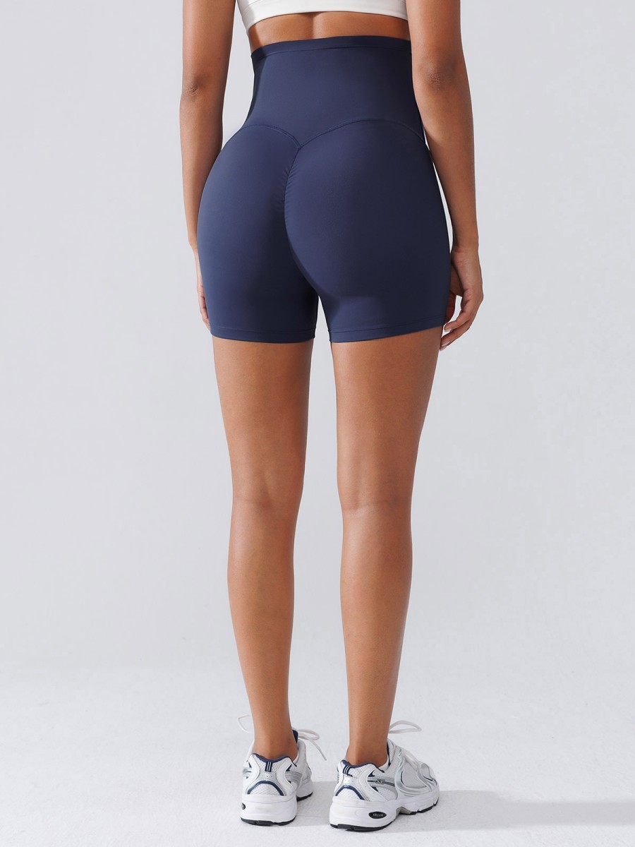 Sweat-Wicking Breathable Peach Lift Shorts High-Waisted Flexible Fit Maternity Sports Wear