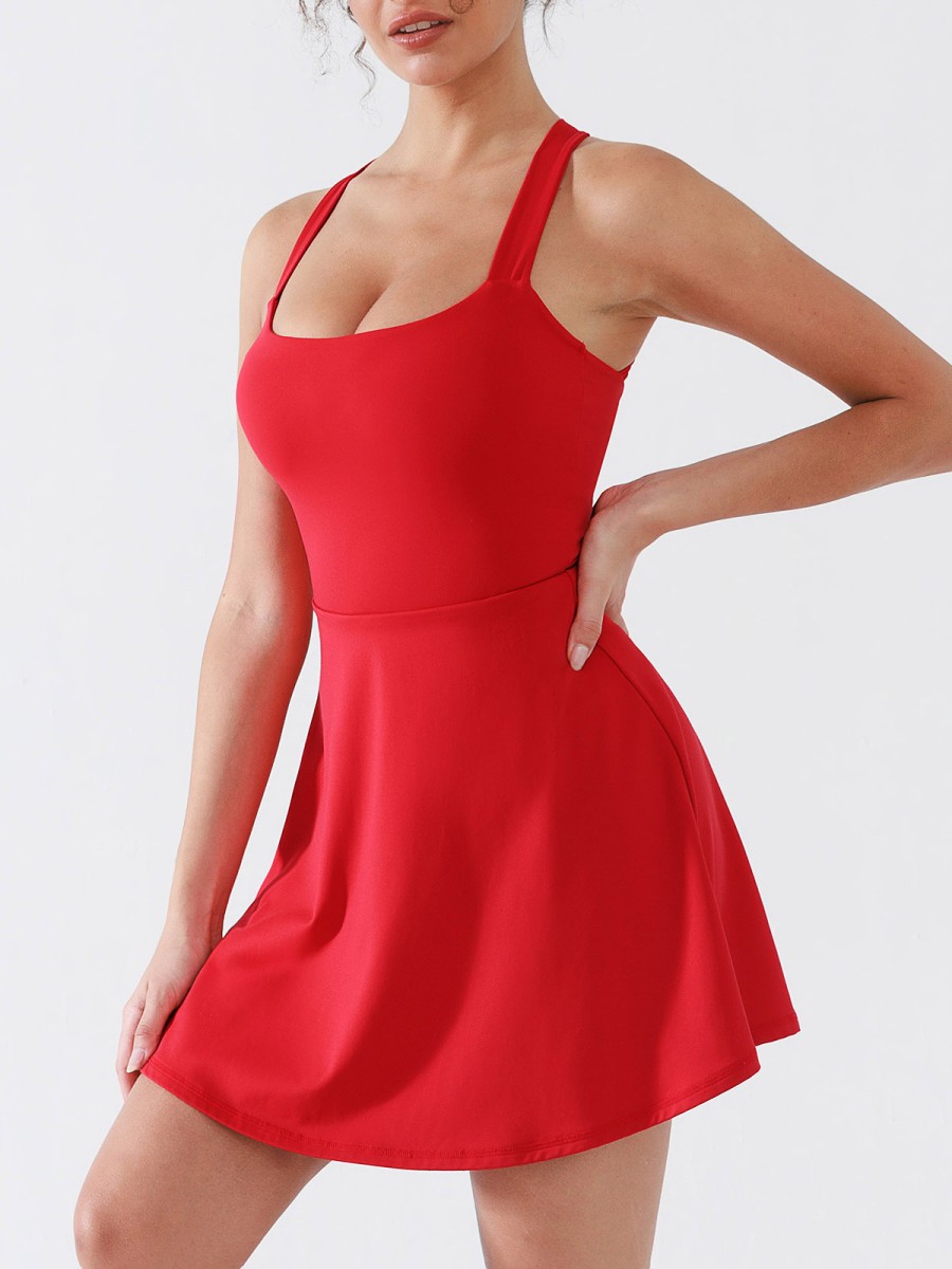 Protection Breathable Women Fitness Tennis Dress