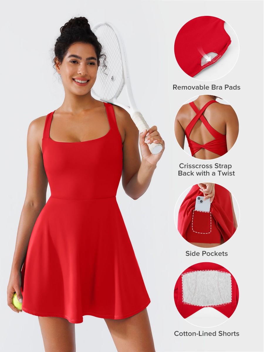 Protection Breathable Women Fitness Tennis Dress