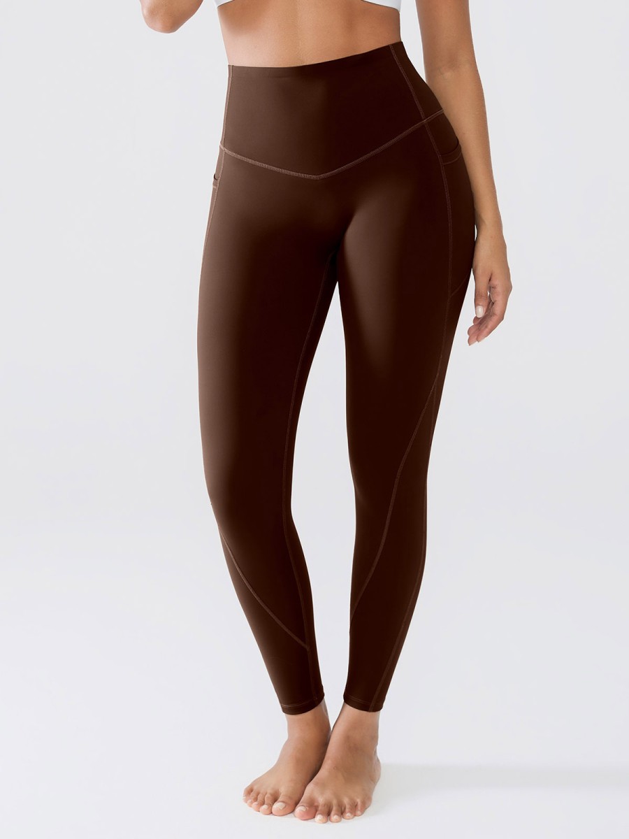 High Stretch Peach Hip Yoga Pants