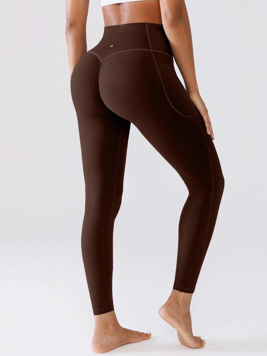 High Stretch Peach Hip Yoga Pants