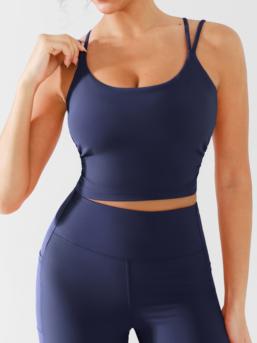 Eco-Friendly Custom logo Breathable Workout Active Sports Bra Yoga Sports Women Fitness Gym Clothes