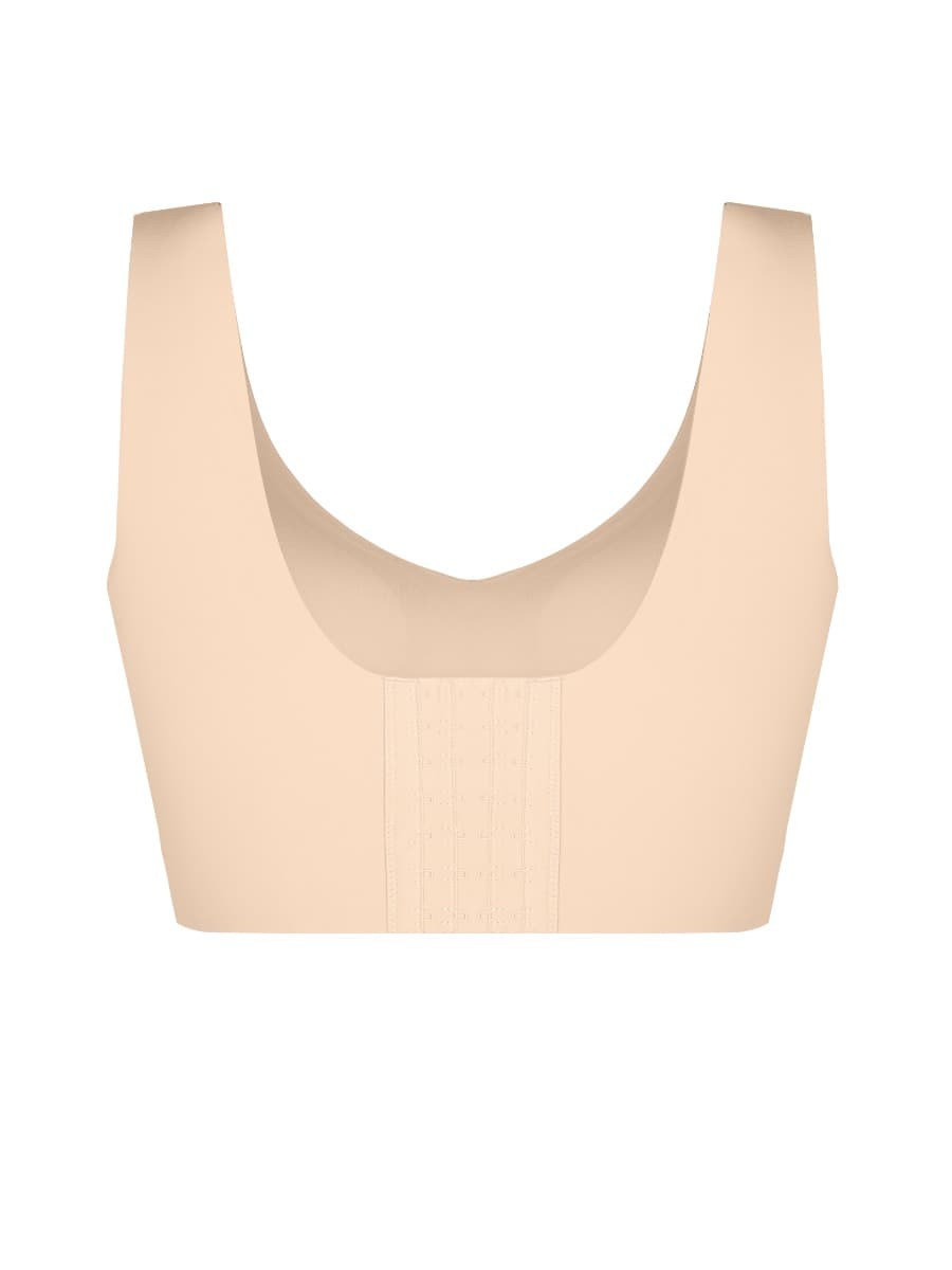 Fitted V-Neck Seamless Bra Tank Top