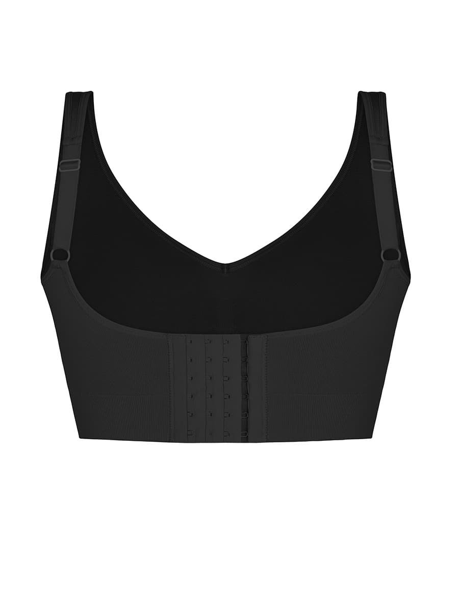 Seamless Breast Support Back Fat Reduction Inner Bra With Removable Cups