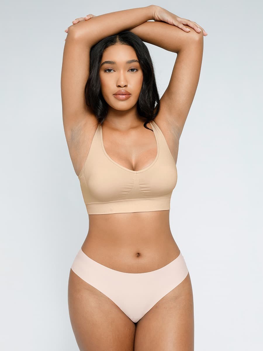 Seamless Fashion Breast Support Back Fat Reduction Inner Bra