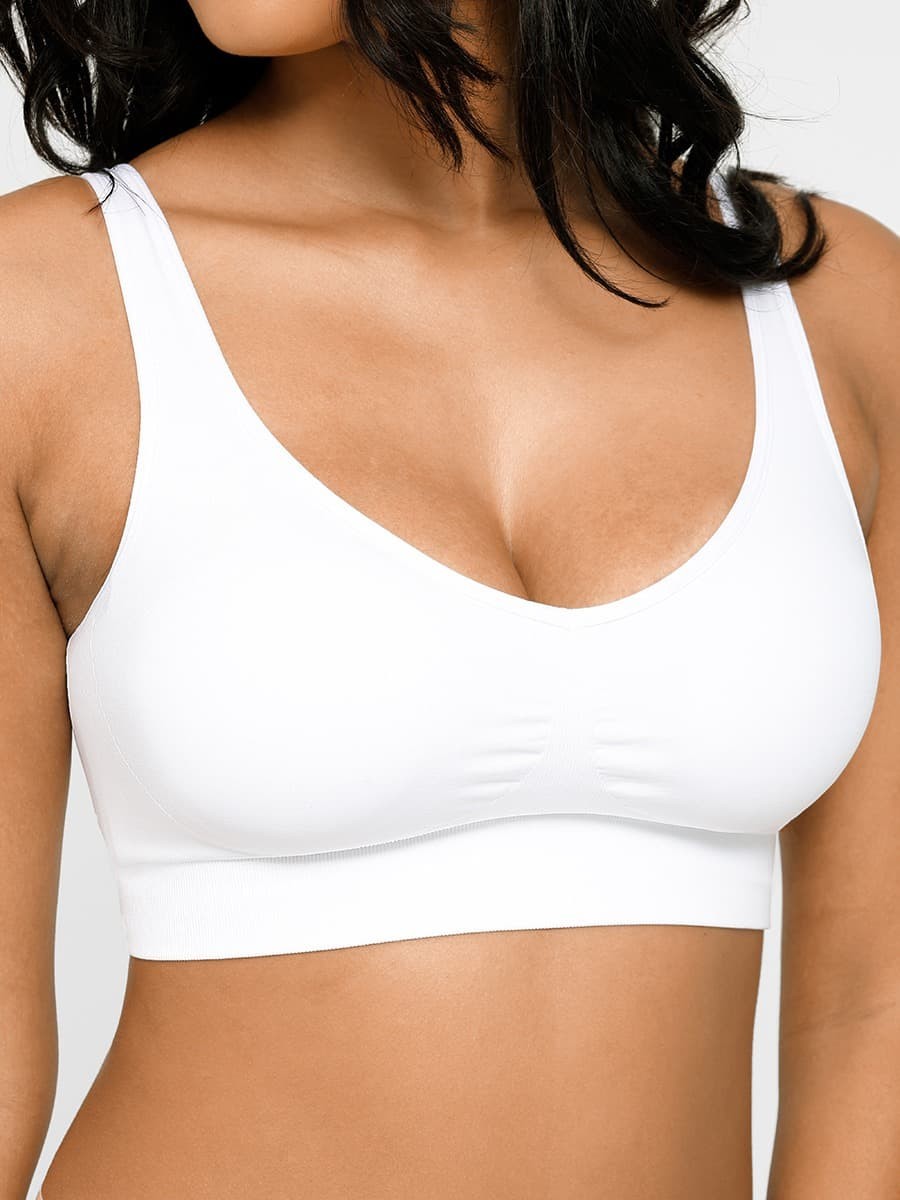 Fashion Seamless Breast Support Back Fat Reduction Inner Bra