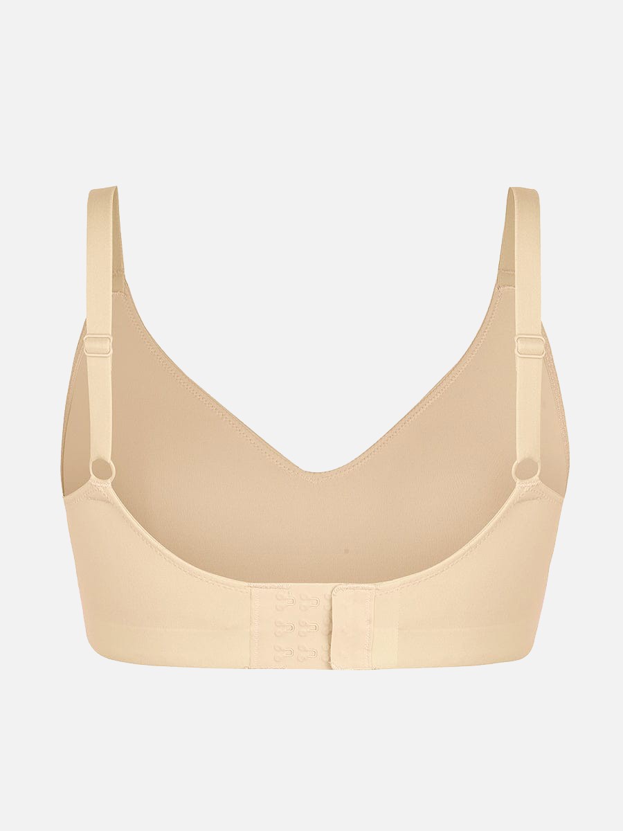 Wholesale Seamless Underarm Smoothing V-Neck Bralette with Adjustable Straps