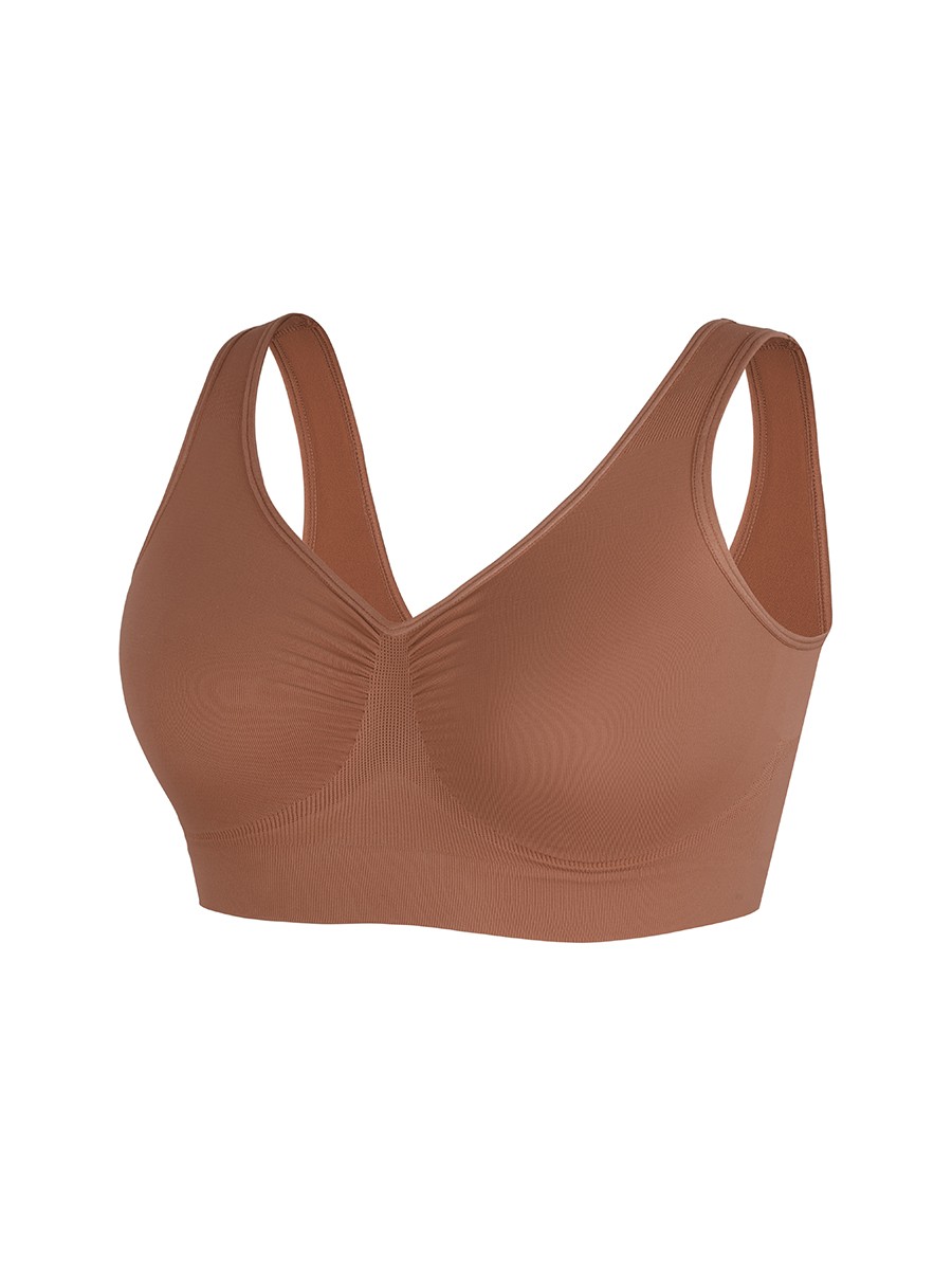 Fashion Seamless Shaping Bust Support Wider Back Bra
