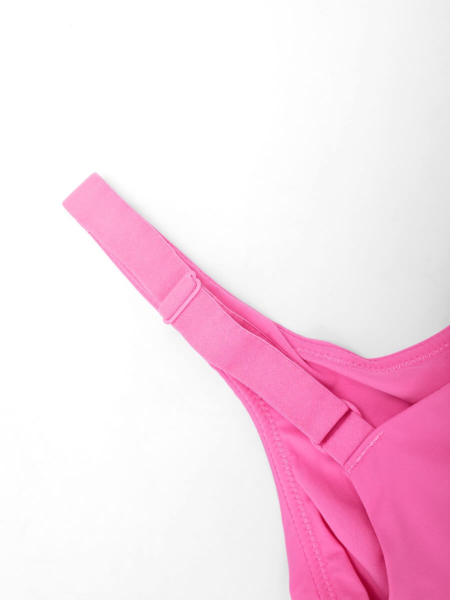Deep V-Neck Unpadded Underwired Side Support Bra