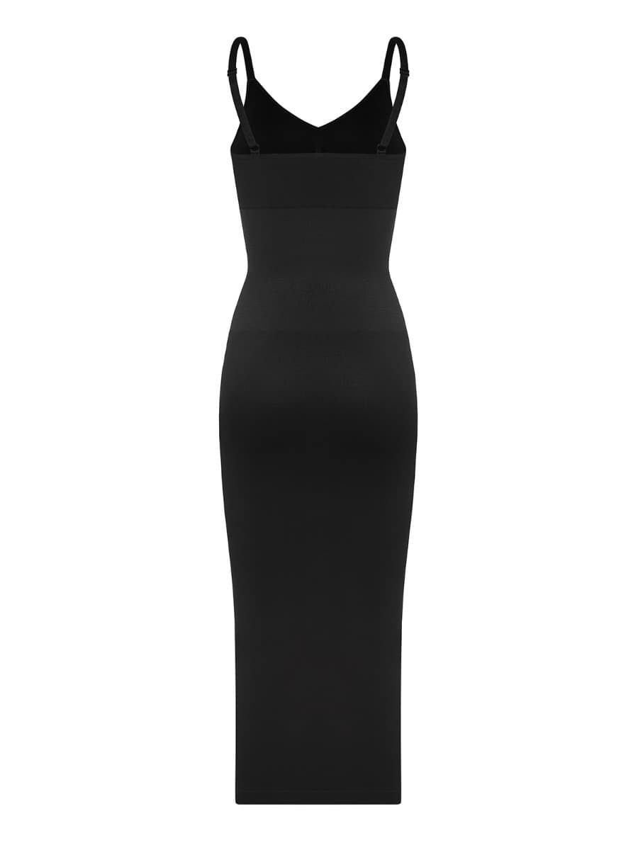 Wholesale Seamless Spaghetti Strap V-neck Maxi Shaper Dress