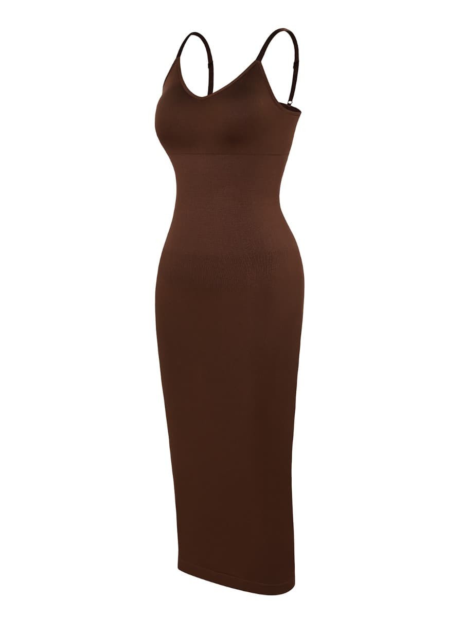 V-neck Maxi Shaper Dress
