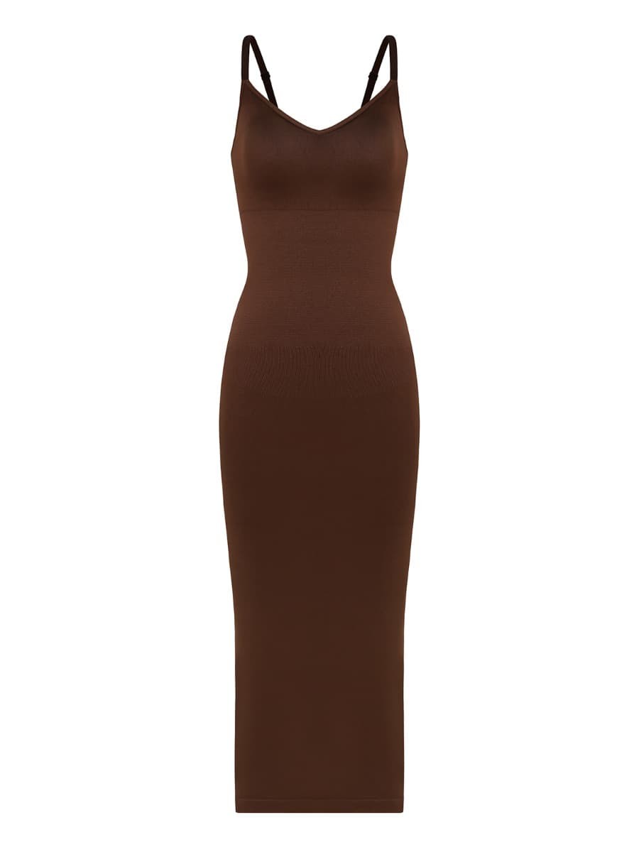 V-neck Maxi Shaper Dress