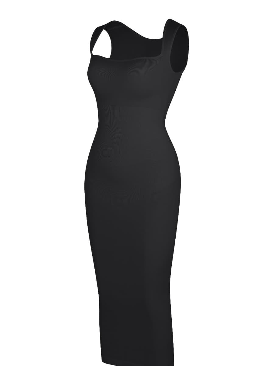 Eco-friendly Seamless 360° Waist Control Spaghetti Strap Suspender Long Skirt