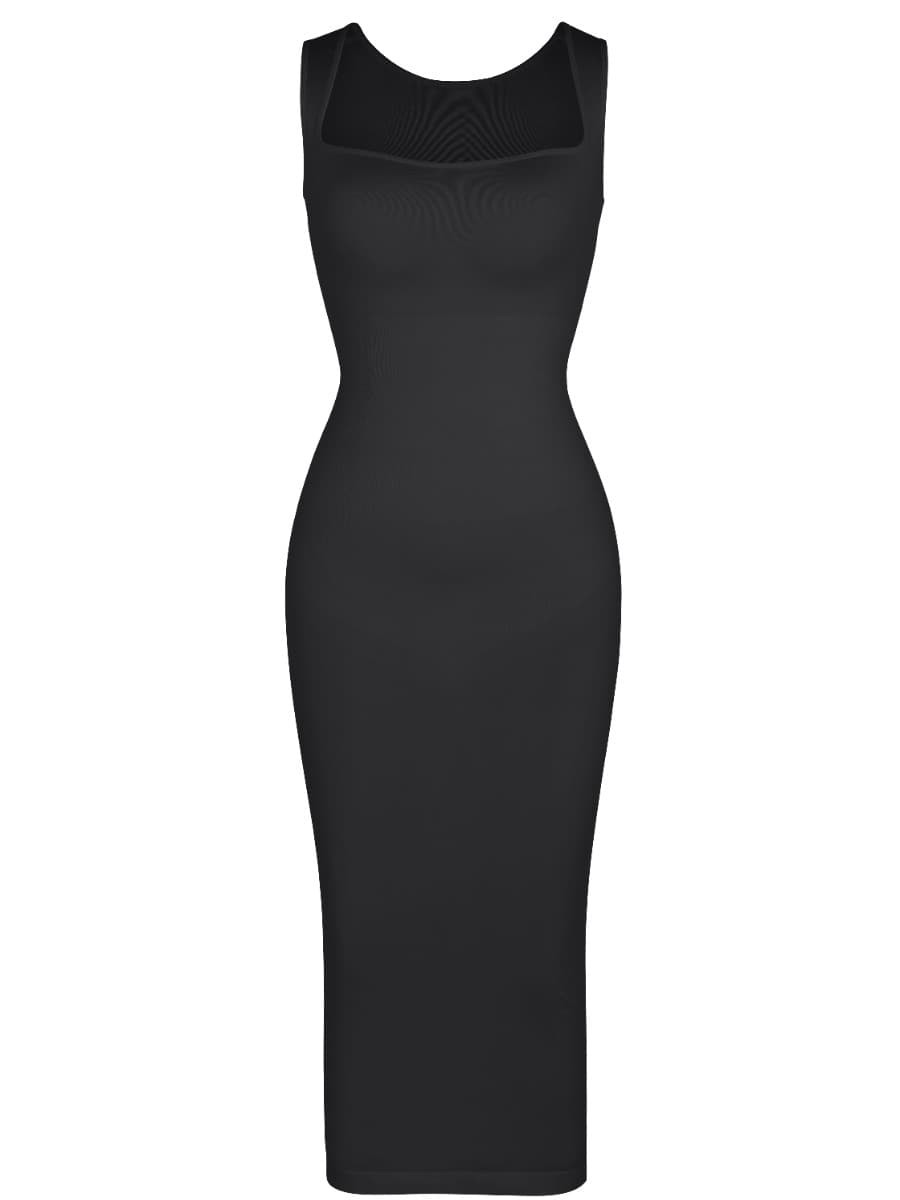 Eco-friendly Seamless 360° Waist Control Spaghetti Strap Suspender Long Skirt