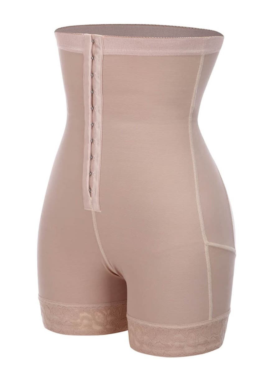 Nude Plus Size High Waist Butt Enhancer Panty Smooth Silhouette