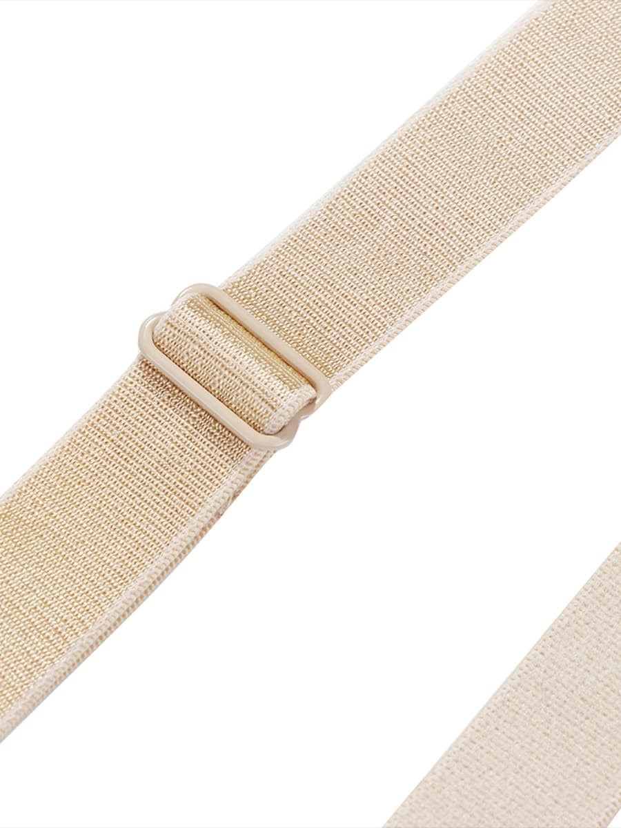 Skin Color Hourglass Zipper Closure Body Shaper Lace Trim Slimmer