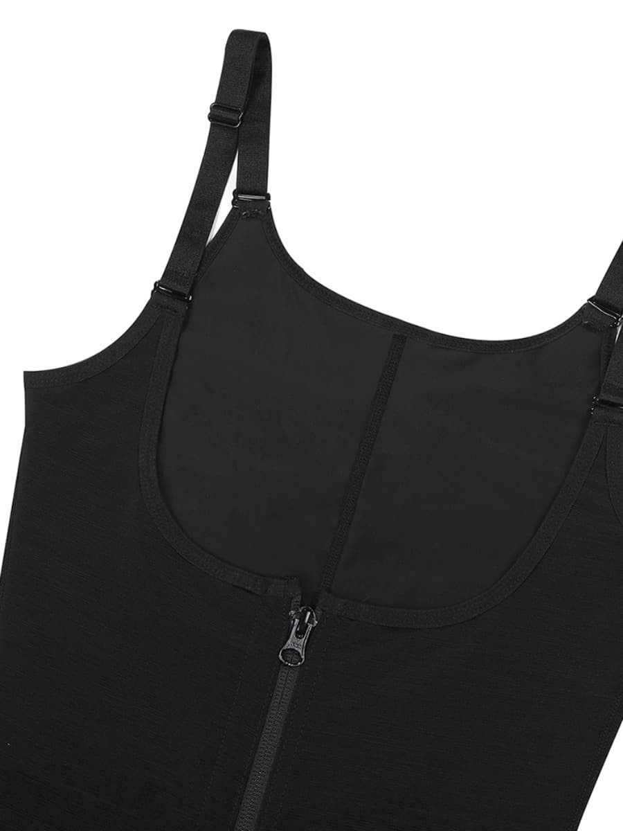 Black Adjustable Straps Underbust Compression Full Body Shapewear