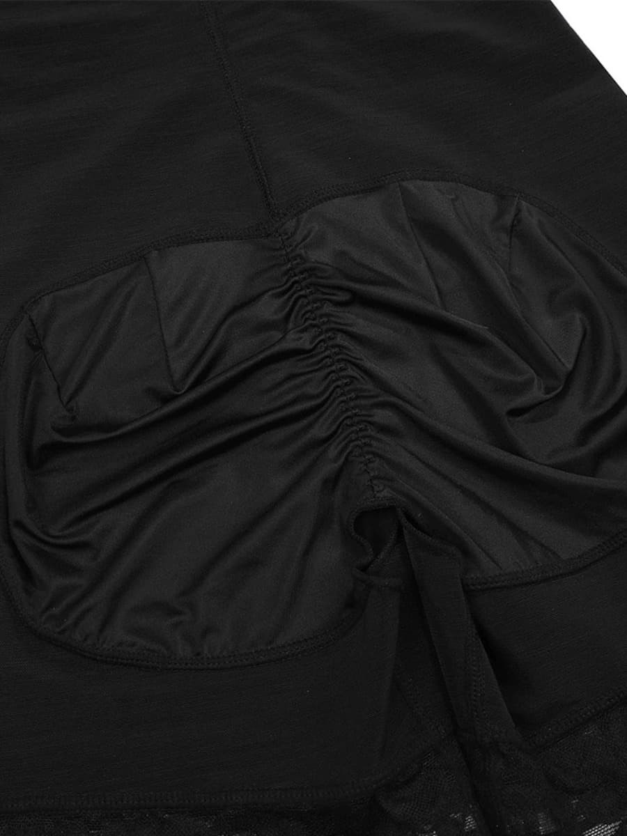 Black Adjustable Straps Underbust Compression Full Body Shapewear