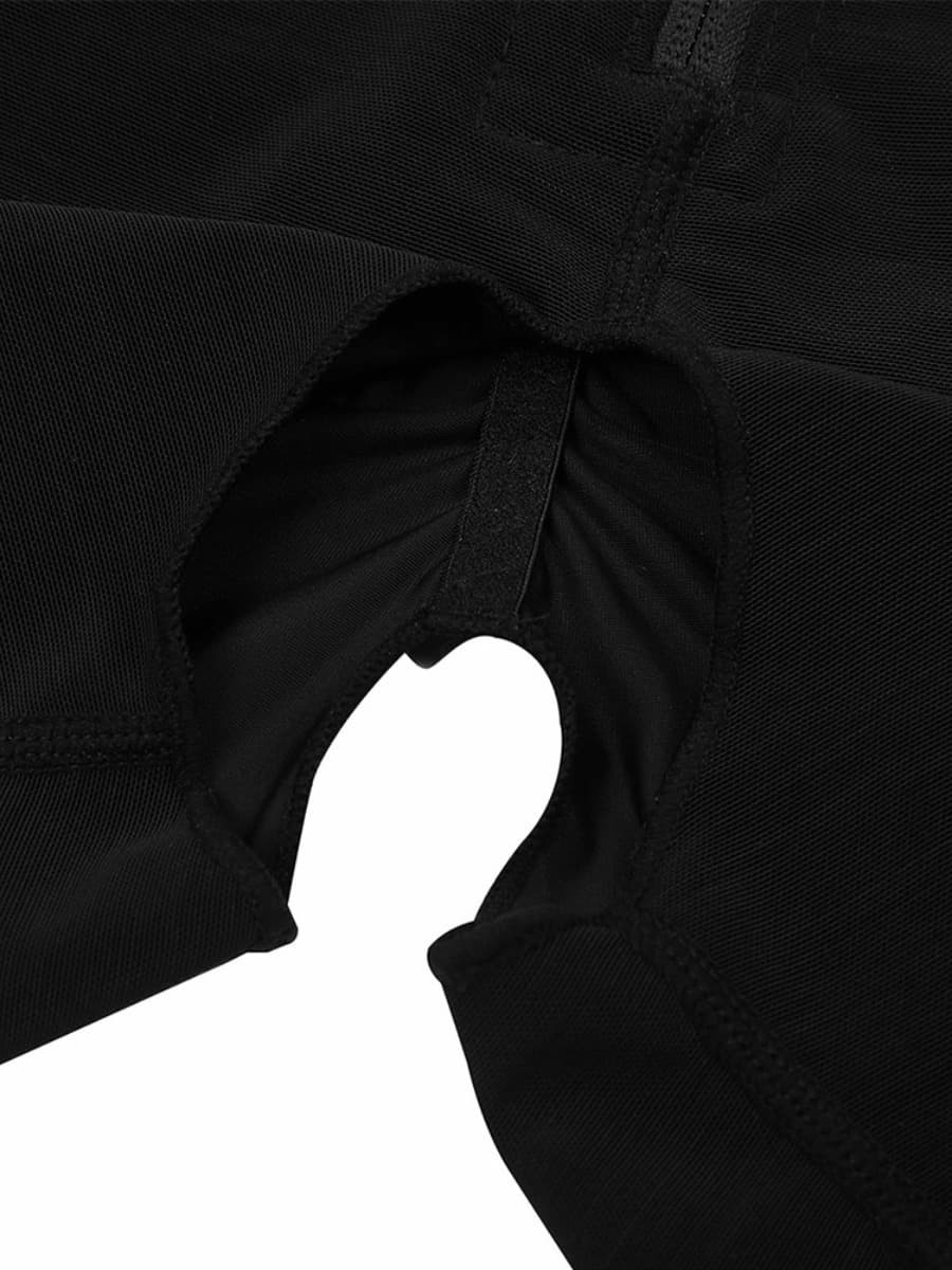 Black Adjustable Straps Underbust Compression Full Body Shapewear