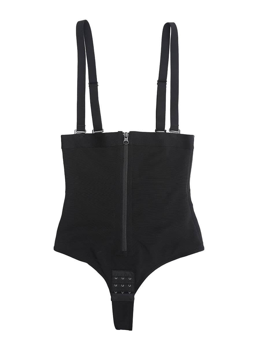 Compression High Waist Bodysuit Thong Shapewear Women Body Shaper Butt Lifter Panty