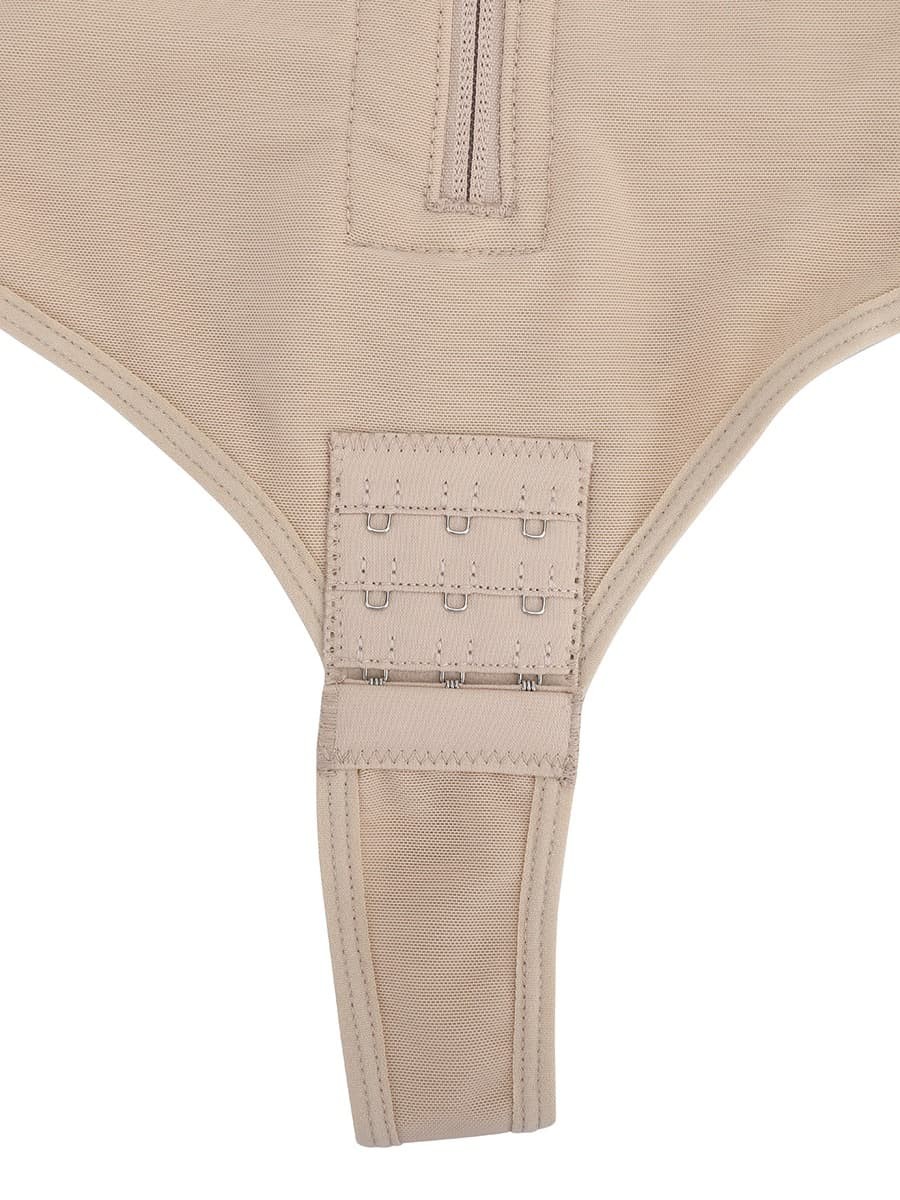Adjustable Hooks And Zipper Tummy Control Shapers Butt Lifter Shapewear Bodysuit