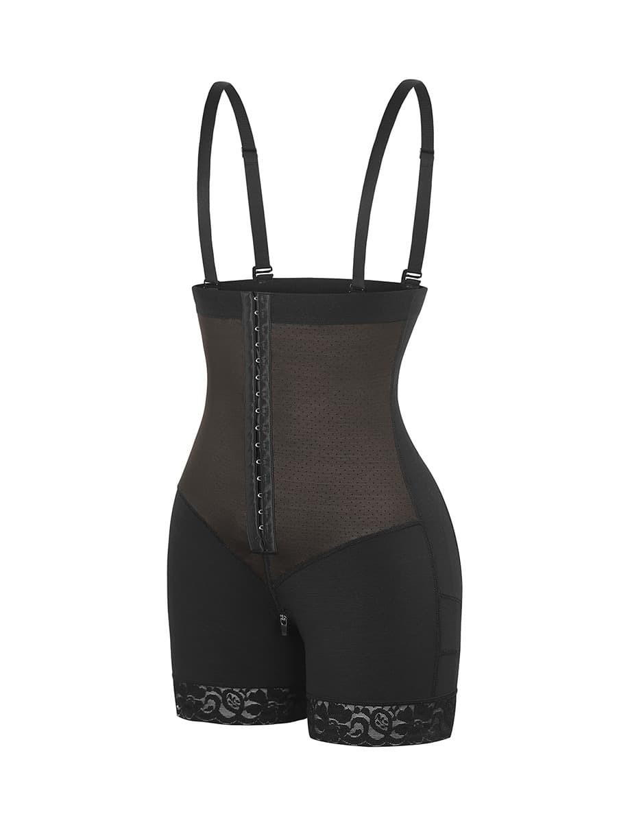 Sexy Lace Firm Compression Latex Buttocks Lifting Shapewear