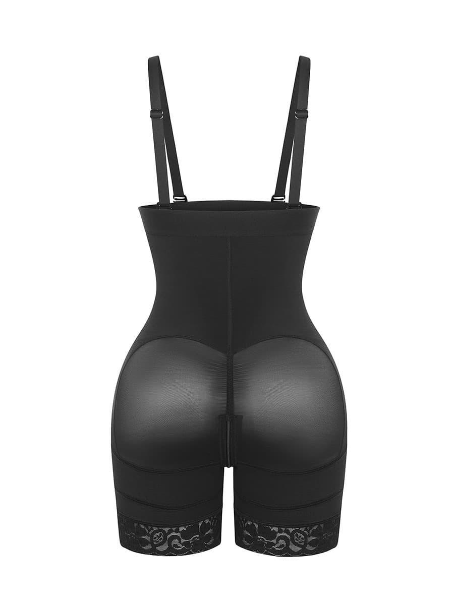 Sexy Lace Firm Compression Latex Buttocks Lifting Shapewear