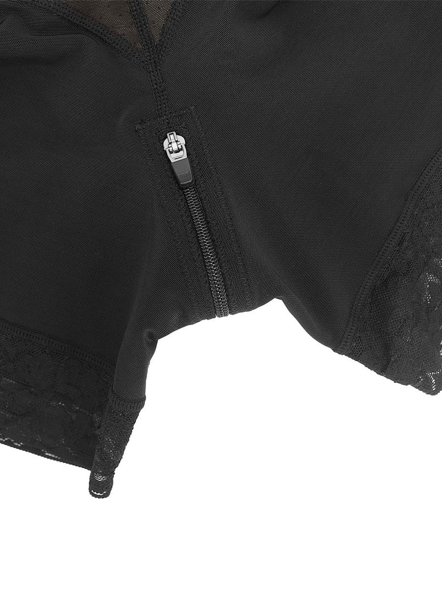 Sexy Lace Firm Compression Latex Buttocks Lifting Shapewear