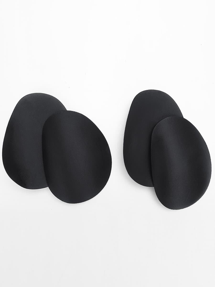 Plunge Low-Back Mid-Thigh Shapewear With Removable Hip Pads