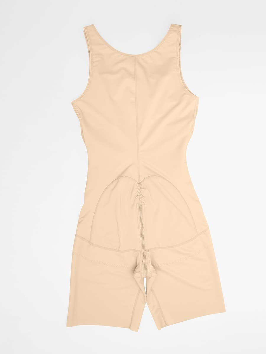 Fashion Post-Operative Breast-Covering Side-Zip One-Piece Bodysuit