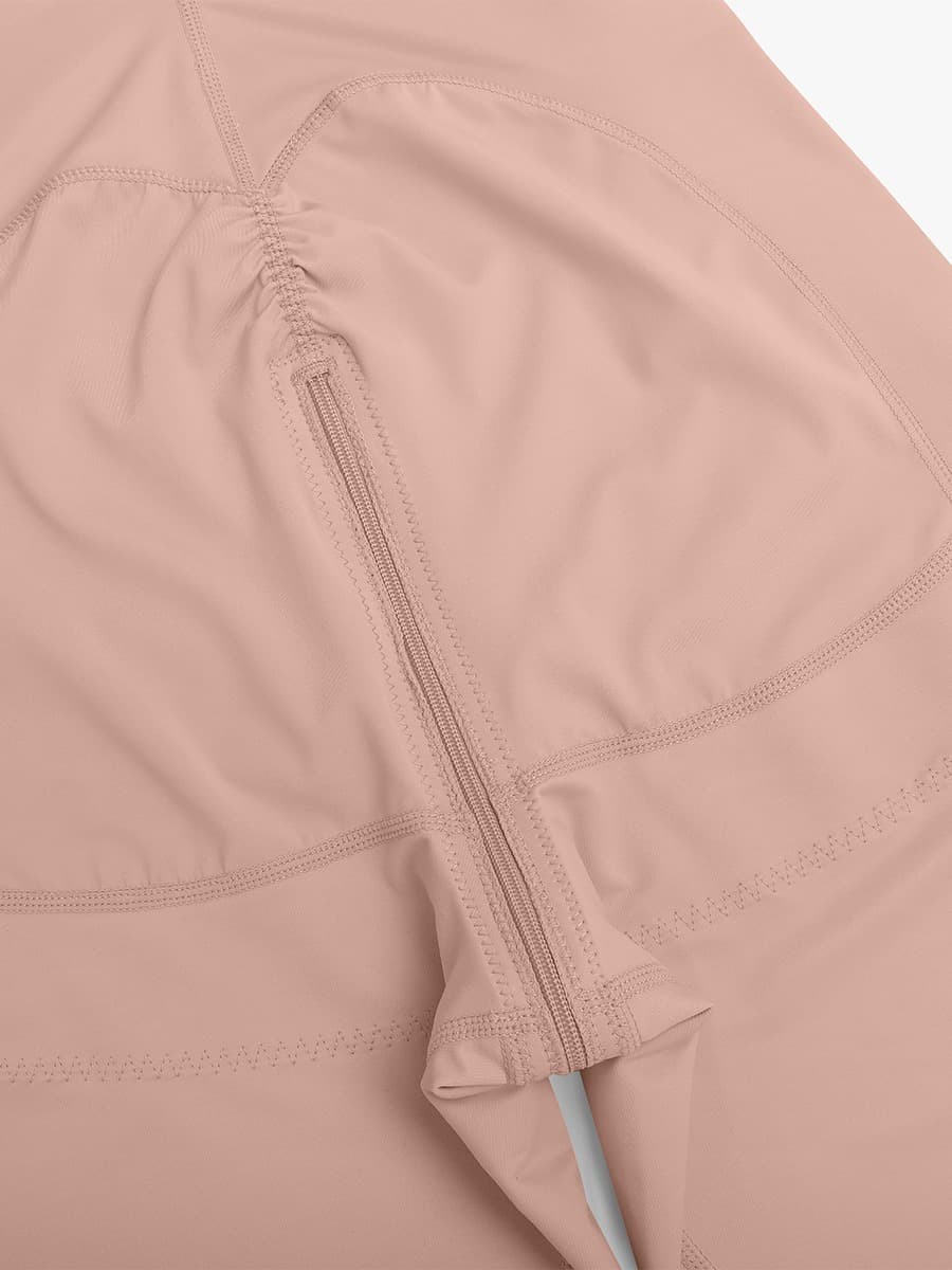 New Fashion Post-Operative Breast-Covering Side-Zip One-Piece Bodysuit