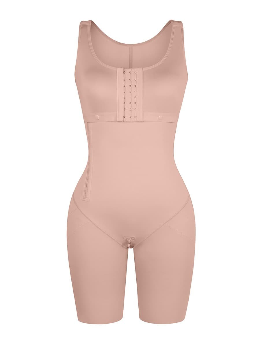 New Fashion Post-Operative Breast-Covering Side-Zip One-Piece Bodysuit