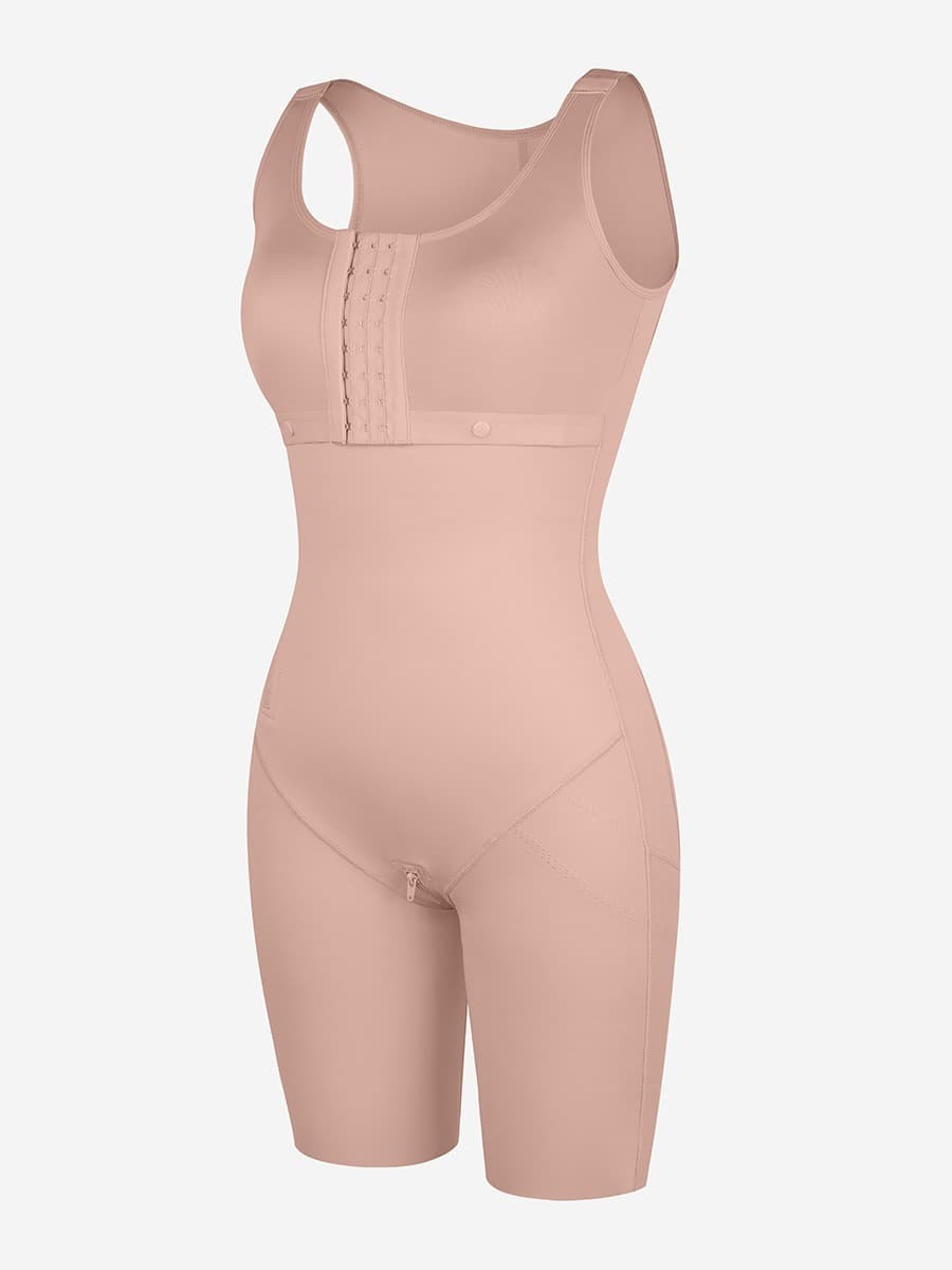 New Fashion Post-Operative Breast-Covering Side-Zip One-Piece Bodysuit