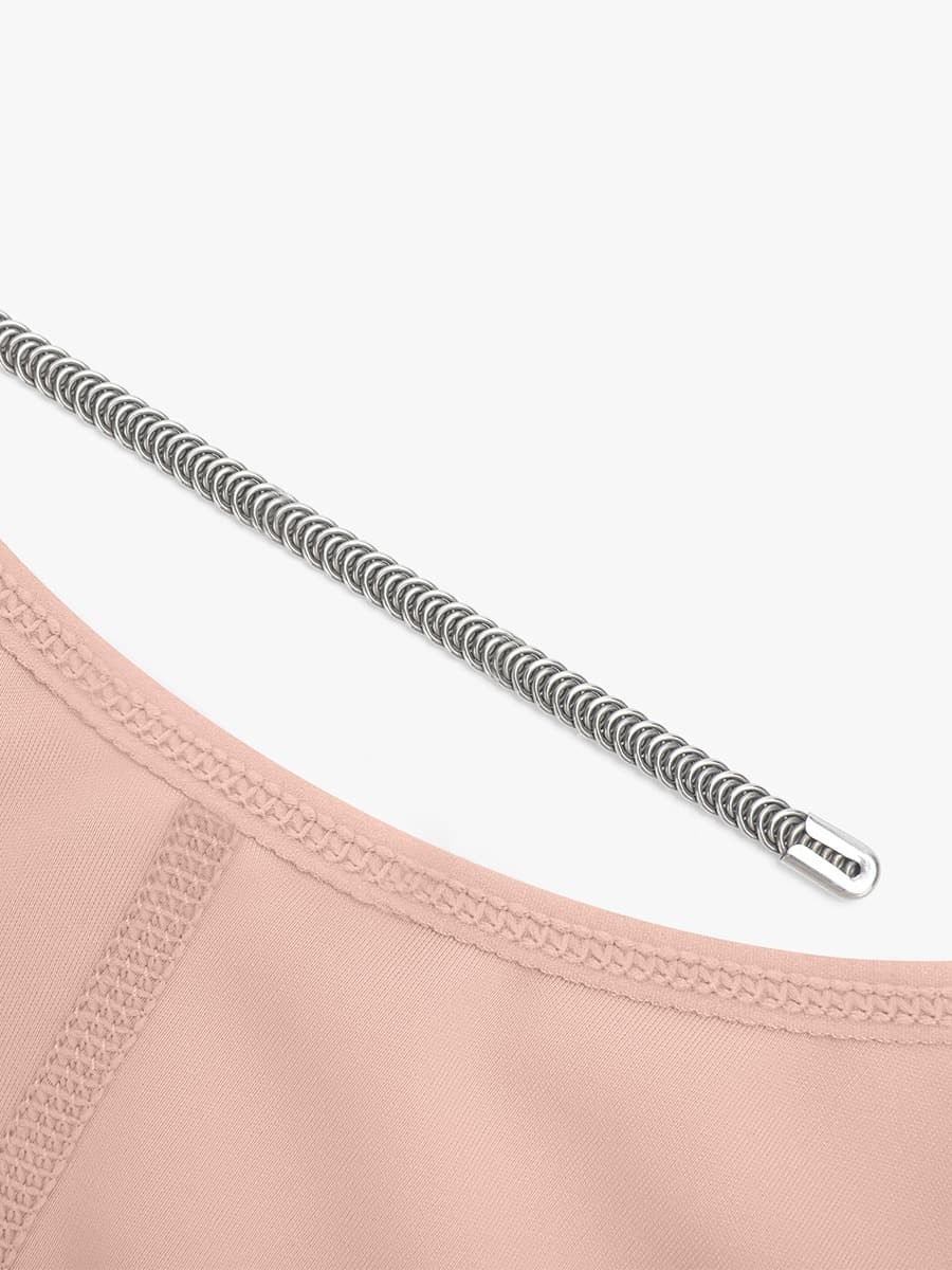 New Fashion Post-Operative Breast-Covering Side-Zip One-Piece Bodysuit