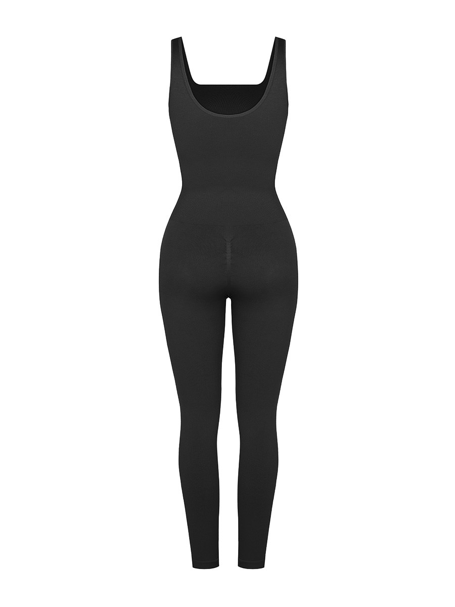 Seamless Square Neck U-Shaped Back Design Shaping Jumpsuit