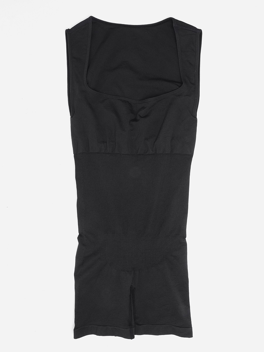 Square Neck Seamless Eco-friendly Waist and Belly Shaping Jumpsuit