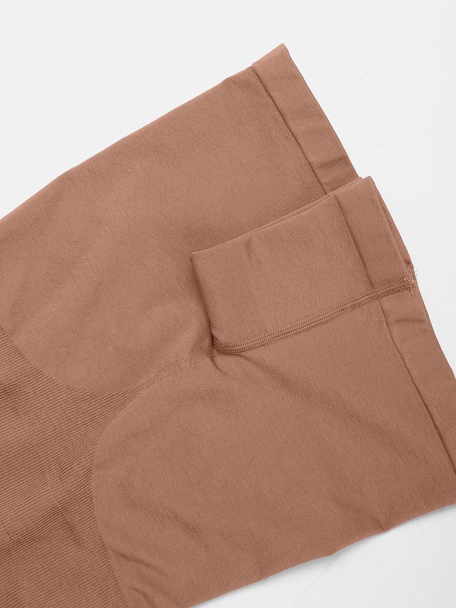 Nude Square Neck Eco-friendly Seamless Waist and Belly Shaping Jumpsuit
