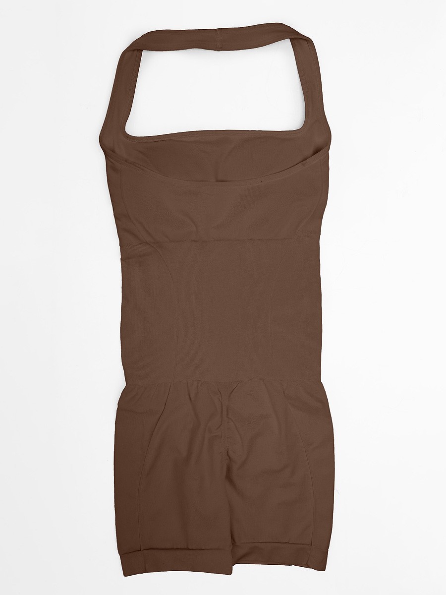 Halter Neck Seamless Eco-friendly Waist Shaping Jumpsuit
