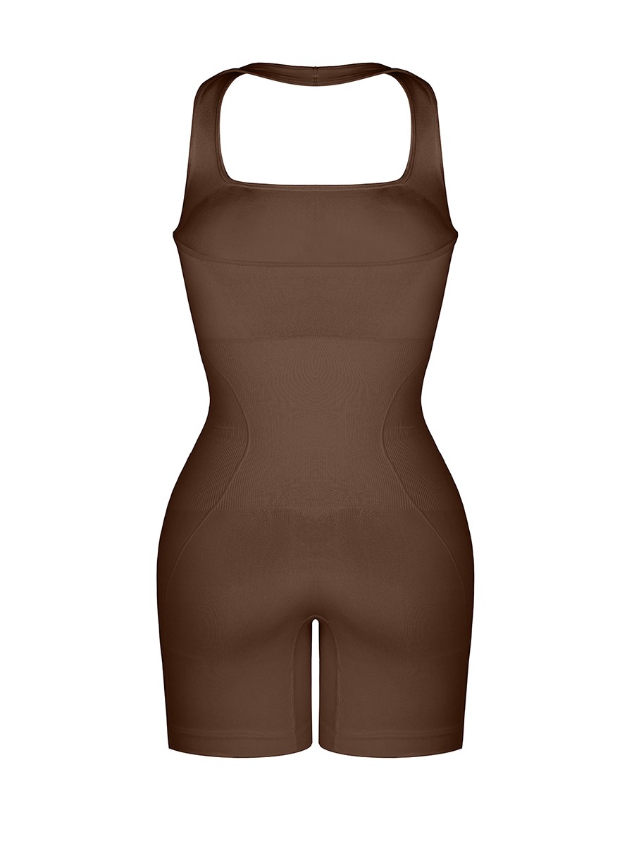 Halter Neck Seamless Eco-friendly Waist Shaping Jumpsuit