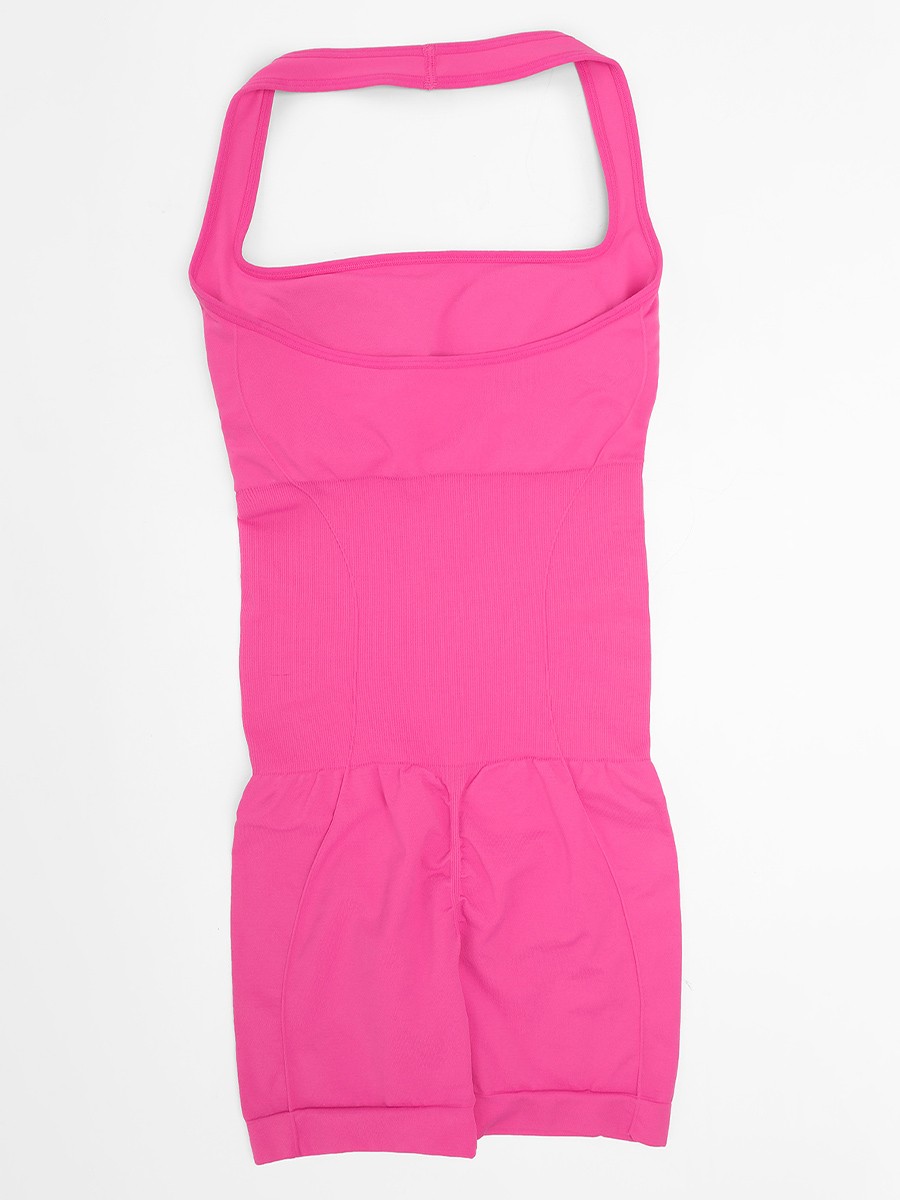 Fashion Seamless Eco-friendly Halter Neck Waist Shaping Jumpsuit