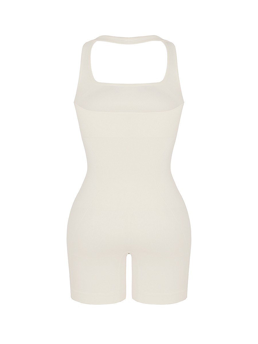Eco-friendly Seamless Halter Neck Waist Shaping Jumpsuit