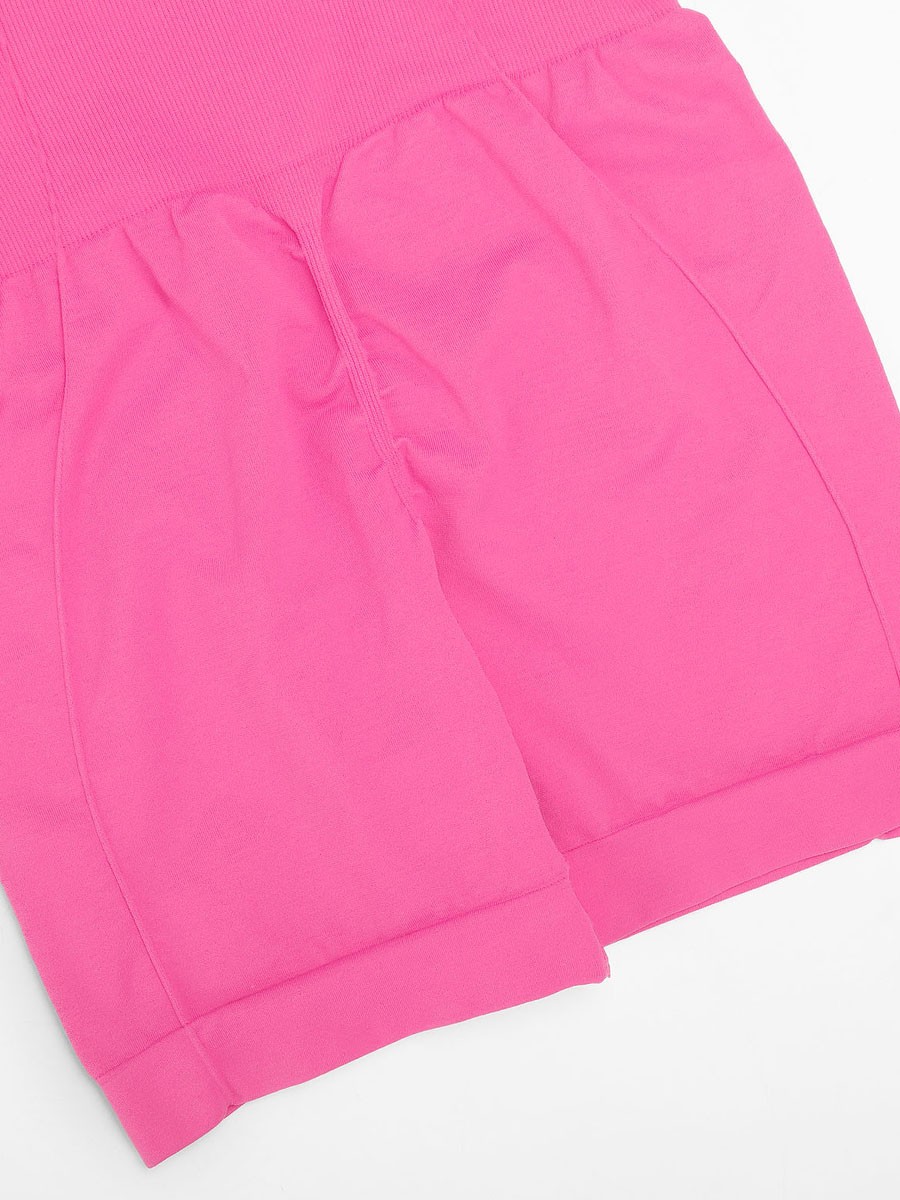 Pink Seamless Eco-friendly Fabric Halter Neck Waist Shaping Jumpsuit