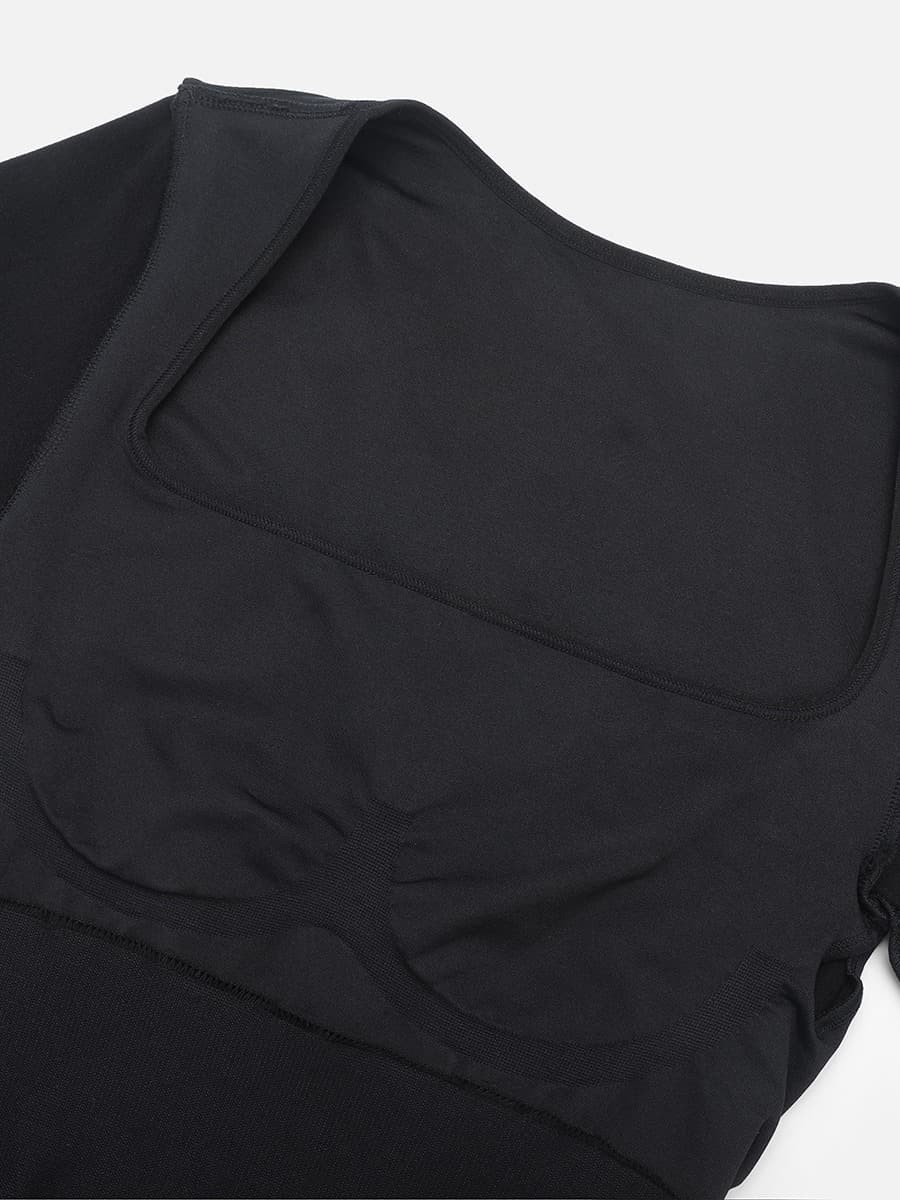 Seamless Long Sleeve Inverted T-shoulder one-piece Flared Jumpsuit
