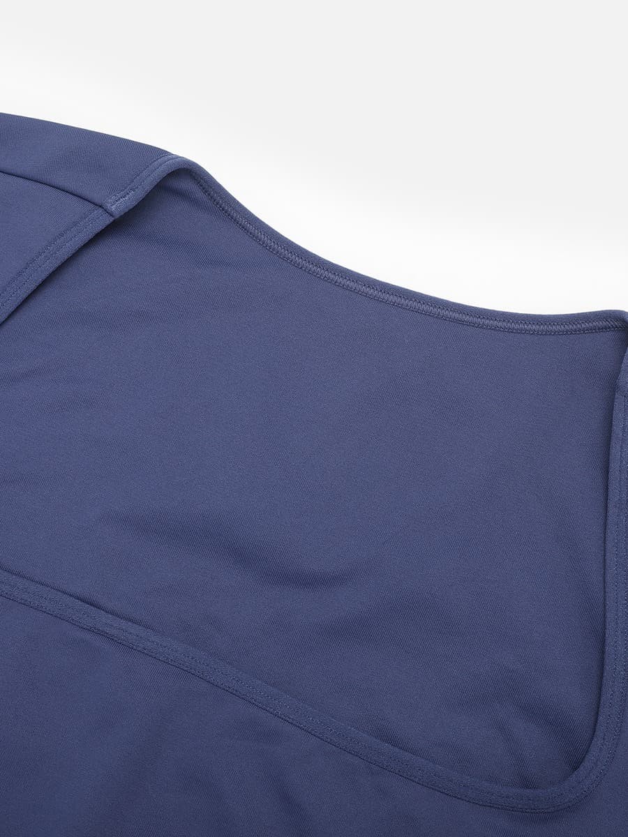 Seamless Inverted T-shoulder one-piece Flared Jumpsuit