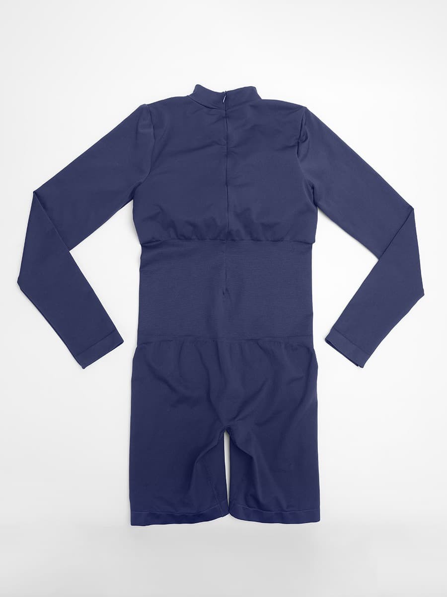 Fashion Seamless Turtleneck Jumpsuit with Removable Cups