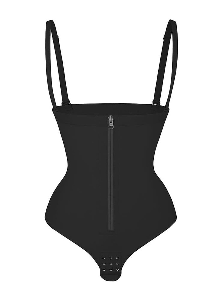 Compression High Waist Bodysuit Thong Shapewear Women Body Shaper Butt Lifter Panty