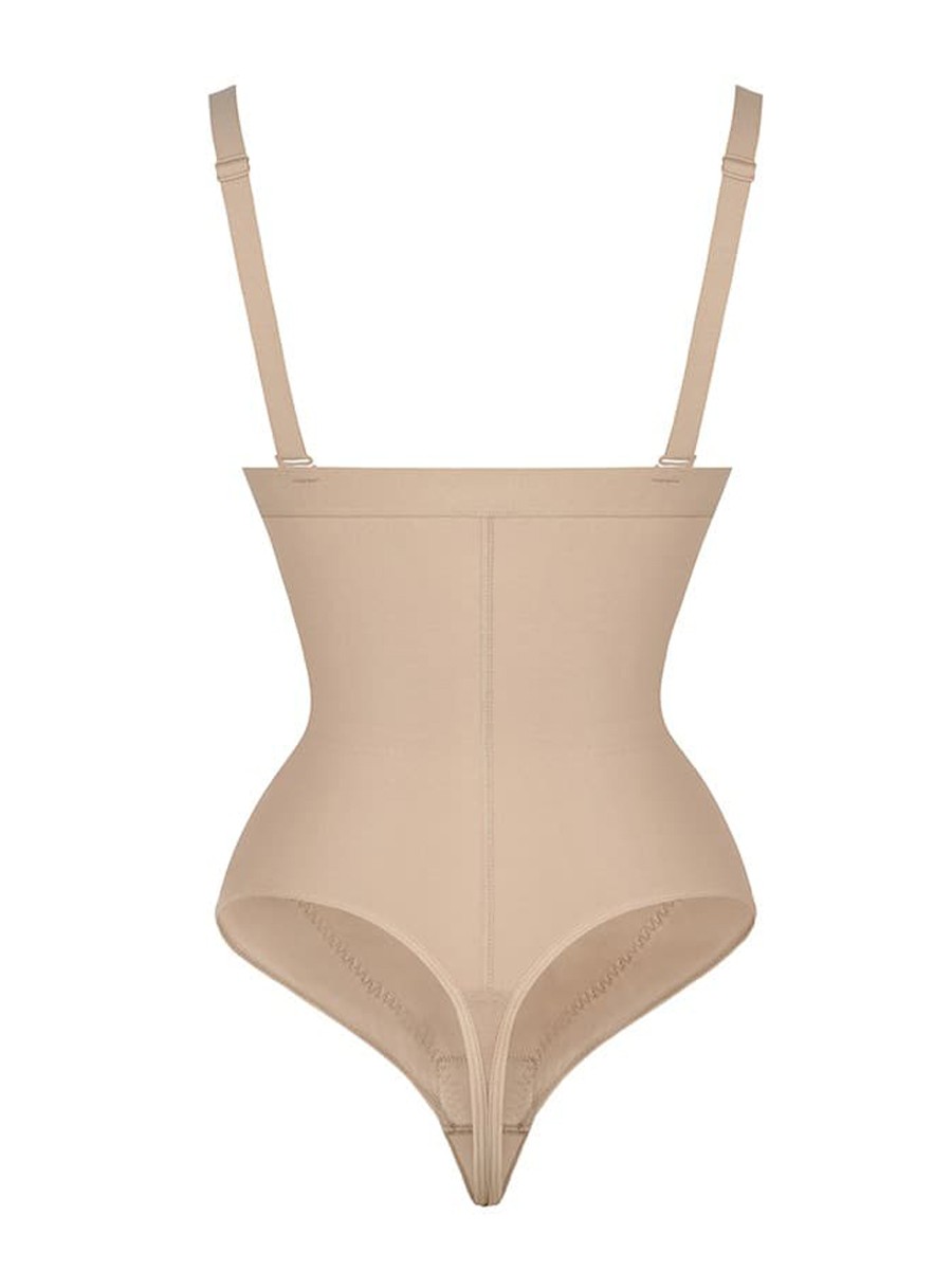 Adjustable Hooks And Zipper Tummy Control Shapers Butt Lifter Shapewear Bodysuit